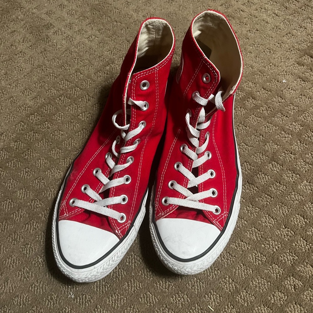 Red Converse Hightops